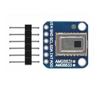 AMG8833 Capteur de température pour imageur thermique 8 x 8 cm Mesure de la température du corps humain Module de détection du corps humain Fournitures pour amateurs électroniques