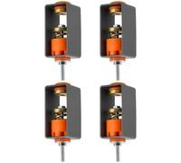 AMGSH Lot de 4 supports d'amortissement des vibrations de plafond Pro, capacité de 60 kg chacun, bobine supplémentaire et rondelle métallique, idéal pour les manipulateurs d'air A/C, les cinémas