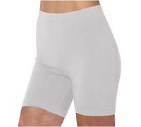 AMhomely Short froncé taille haute sans couture pour femme pour la gym, la course, le yoga, le sport, A72 Blanc, 3XL
