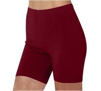 AMhomely Short froncé taille haute sans couture pour femme pour la gym, la course, le yoga, le sport, A72 Wine, M