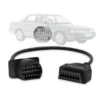 AMHTDOL Adaptateur OBDII pour Toyota 17 broches OBD1 vers câble de diagnostic OBD2 16 broches, compatible avec les véhicules to-yota connecteur 17 broches, fonctionne avec l'outil de diagnostic ELM327