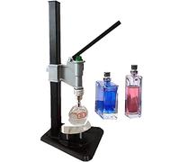 Amhuui Capsuleuse De Parfum Manuelle, Machine De Capsulage De Presse en Acier Inoxydable avec Poignée De 13-15 Mm, Machine De Sertissage Réglable en Hauteur, Sertisseuse De Parfum