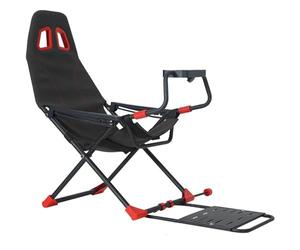 Amhuui Cockpit De Simulateur Pliable, Simulateur De Volant De Course, Cockpit De Support avec Siège De Course, Support De Volant Réglable, Siège, Dossier, Ergonomie Cockpit De Simulateur Pliable
