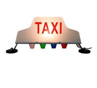 Amhuui Enseigne De Taxi À Led, Grise, Aluminium, Panneau Publicitaire De Taxi, Modern, Signalétique, Avec 4 Lumières Auxiliaires, Montage Au Plafond, LED