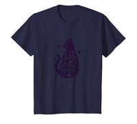 Ami à Quatre Pattes, Amoureux des Chats pour Toujours T-Shirt, Enfant, Bleu Marine, 6 Ans