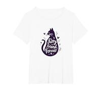 Ami à Quatre Pattes, Amoureux des Chats pour Toujours T-Shirt, Femme Grandes Tailles, Blanc, 3X