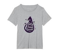 Ami à Quatre Pattes, Amoureux des Chats pour Toujours T-Shirt, Femme Grandes Tailles, Gris Chiné, 1X