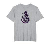 Ami à Quatre Pattes, Amoureux des Chats pour Toujours T-Shirt, Homme Grandes Tailles, Gris Chiné, 4X Tall