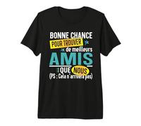 Ami Amie Amitié Cadeau Copain Copine Collectif Humour T-Shirt Haut de Gamme