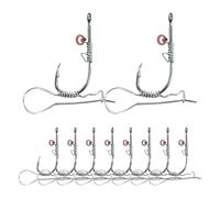 Ami Da Gambero Esca Viva - 10 Pezzi Attrezzi Da Pesca 2 In 1 | Ami Portaesca - Adatto A Pescatori Uomini Padri Mariti Salata Mare Lago Fiume Torrente Bacino Stagno