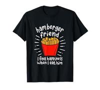 Ami Hamberger Je ressens du Bonheur Quand Je Le Mange - T-Shirt