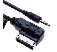 AMI MDI to AUX 3.5mm Male Plug Music Media Interface Cable Adapter | Compatible avec Audi A6L Q5 Q7 A8 S5 A5 A4L A3, Tiguan GTI CC Magotan Skoda Fabia Octavia Vehicle Radio | 1.5m