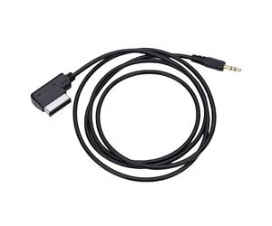 AMI MDI vers Prise Jack 3,5 Mm Aux pour Cordon de Transmission de Signal Stable pour les Propriétaires de GLC GLE Noir