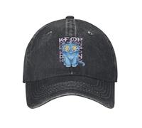 Ami Mon Chat Démon Chasseur Baseball Casual Denim Lavé Snapback Chapeau Unisexe Style Unisexe Extérieur Été Ajustement Ajusté Cadeau Haut de gamme Etudiant Marée Flow Jeu Protection de Lecteur
