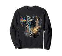 Ami ou Ennemi ? Chat et Oiseau Design Buddies ou Ennemis ? Sweatshirt