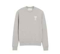 Ami Paris Sweatshirt De Coeur Crewneck Homme Gris Taille S
