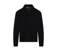 Ami Paris - ADC Cardigan Col Chemise Mérinos - Homme - Pulls - Noir - Taille: 2XS