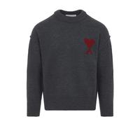 Ami Paris - ADC Crewneck Sweater - Homme - Pulls - Gris - Taille: XL
