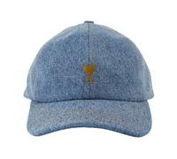 AMI Paris TABACCO AMI DE COEUR EMBROIDERY CAP men Caps blue taille: ONE SIZE