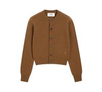 Ami Paris - Ami de Coeur Cardigan - Femme - Pulls - Brun - Taille: 38 FR