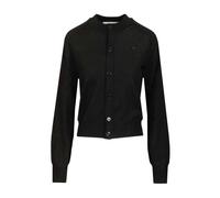Ami Paris - Ami de Coeur Cardigan - Femme - Pulls - Noir - Taille: 40 FR