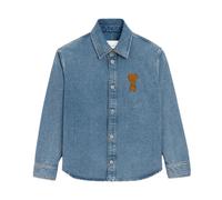Ami Paris - Ami De Coeur Overshirt - Homme - Chemises - Bleu - Taille: M