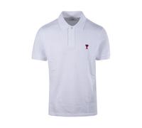 Ami Paris - Polo avec logo - Homme - Tops - Blanc - Taille: S