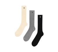 Ami Paris - Cotton Three Pack Ami De Coeur Socks - Homme - Sous-vêtements - Multicolore - Taille: M
