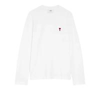 Ami Paris - Ami de Coeur T-shirt à manches longues - Homme - Tops - Blanc - Taille: XL