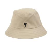 Ami Paris - Ami de Cœur Bucket Hat - Homme - Accessoires - Beige - Taille: 56 CM