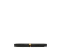 Ami Paris - AMI Paris - ceinture lézard cuir de vachette 25mm - Femme - Accessoires - Noir - Taille: 85 CM