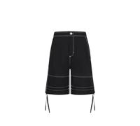 Ami Paris - Bermuda à Surpiqûres Contrastées - Homme - Shorts - Noir - Taille: M