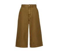 Ami Paris - Bermuda Large Hazelnut en Coton - Femme - Jeans - Brun - Taille: W27