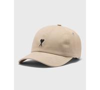 AMI Paris BLACK AMI DE COEUR EMBROIDERY CAP men Caps beige taille: ONE SIZE