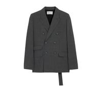 Ami Paris - Blazer Boxy Double-Boutonnage - Femme - Vestes - Gris - Taille: 36 FR