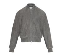 Ami Paris - Blouson aviateur en daim - Homme - Vestes - Gris - Taille: S