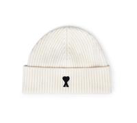 Ami Paris - Bonnet Coeur Off White/Black - unisex - Accessoires - Blanc - Taille: ONE Size