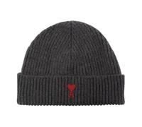 Ami Paris - Bonnet côtelé Mode hivernale - unisex - Accessoires - Gris - Taille: ONE Size