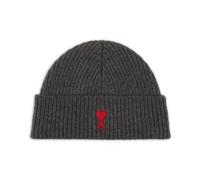 Ami Paris - Bonnet De Coeur - Homme - Accessoires - Gris - Taille: ONE Size