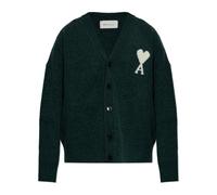 Ami Paris - Cardigan à logo - Homme - Pulls - Vert - Taille: L