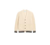 Ami Paris - Cardigan avec Écussons - Homme - Pulls - Blanc - Taille: S