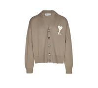 Ami Paris Cardigan De Coeur Homme Brun Taille M