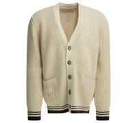 Ami Paris cardigan blanc laine coton homme - L