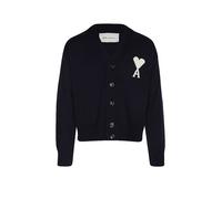 Ami Paris - Cardigan avec logo - Homme - Pulls - Bleu - Taille: XL