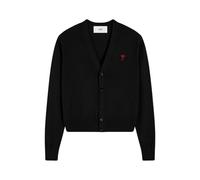 Ami Paris - Cardigan col en V Ami de Coeur - Femme - Pulls - Noir - Taille: 38 FR