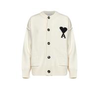 Ami Paris - Cardigan De Coeur - Femme - Pulls - Beige - Taille: 36 FR