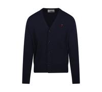 Ami Paris - Ami de Coeur Cardigan - Homme - Pulls - Bleu - Taille: XL