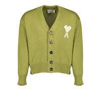 Ami Paris - Cardigan de coeur - Homme - Pulls - Vert - Taille: XS