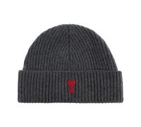 Ami Paris - De Coeur Beanie - Homme - Accessoires - Gris - Taille: ONE Size
