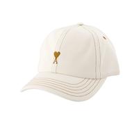 Ami Paris - Casquette en Coton avec Ami de Coeur - unisex - Accessoires - Blanc - Taille: ONE Size